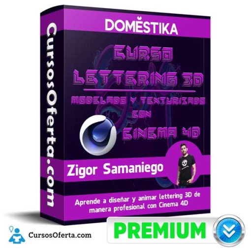 Curso Lettering 3D: modelado y texturizado con Cinema 4D 1 curso lettering 3d modelado y texturizado con cinema 4d 652dc3df07c26